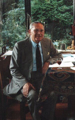 My father at his desk in 1995