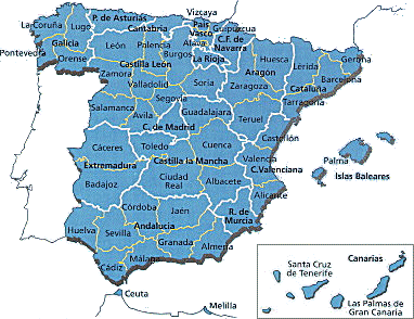 Click for the Map of Spain