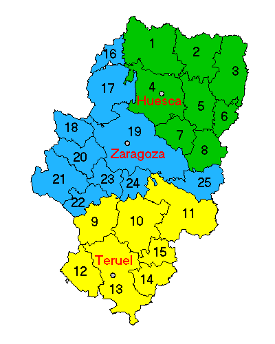 Click for the Map of Arag�n
